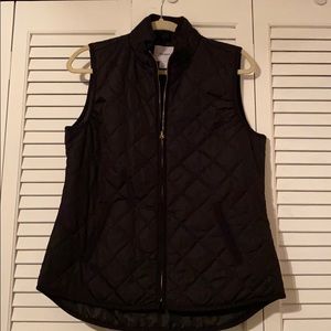 Black Quilted Vest